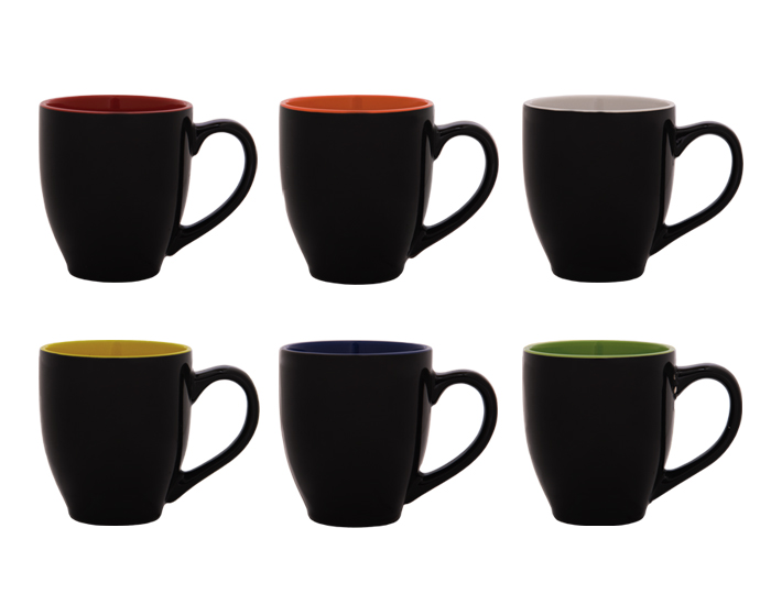 TAZA NEGRO BRILLANTE INTERIOR COLOR C690